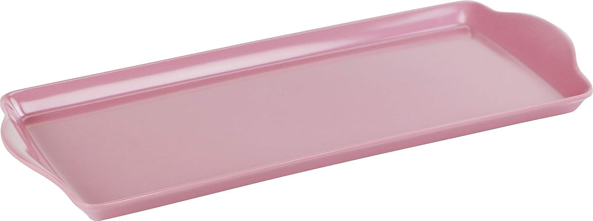 Reston Lloyd Calypso Basics Bandeja de Melamina Tidbit - Rosado - 14.8" x 6.5" x 0.8"