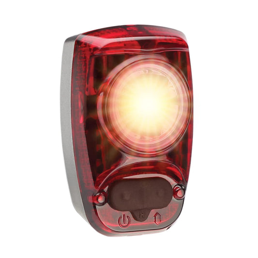 CYGOLITE Hotshot SL - Luz trasera para bicicleta, 50 lúmenes, 6 modos nocturnos y diurnos - Velocidad de flash ajustable por el usuario - Diseño compacto - IP64 resistente al agua - Montaje duro seguro - Recargable por USB - Ideal para carreteras ocupadas