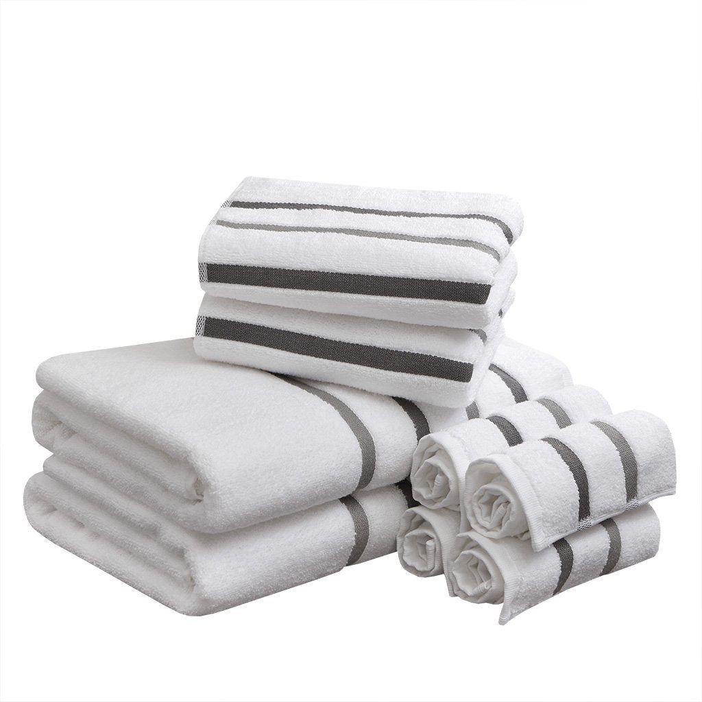 Comfort Spaces - Toallitas de baño para Ducha, Carbón, Assorted Sizes, 1, 1