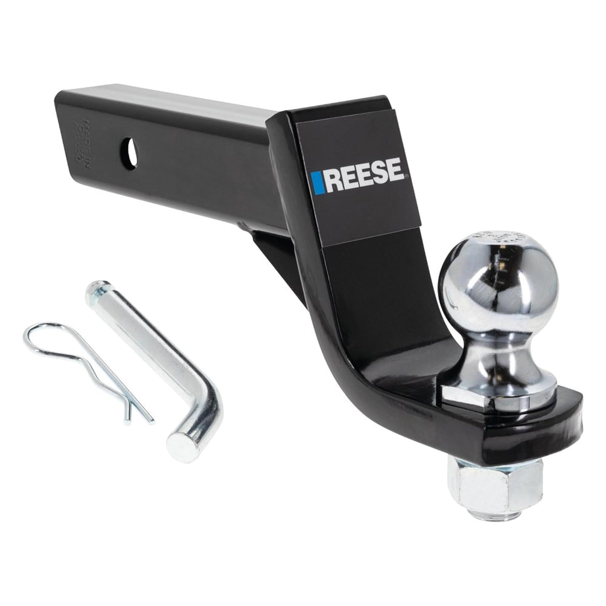 Reese Towpower Kit de Remolque con Bola de Enganche para Receptor Cuadrado de 2 in con Caída de 4 in, Negro, 7081000