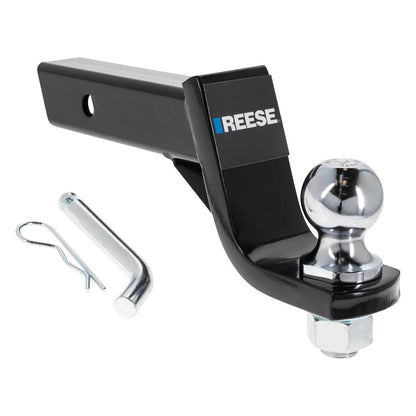 Reese Towpower Kit de Remolque con Bola de Enganche para Receptor Cuadrado de 2 in con Caída de 4 in, Negro, 7081000