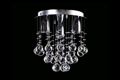 Candil Colgante Gamalux Williams Krystal Milano de 3 Luces P70930/3, luminaria compacta con cristal cortado HQ y diseño sofisticado para ambientes pequeños