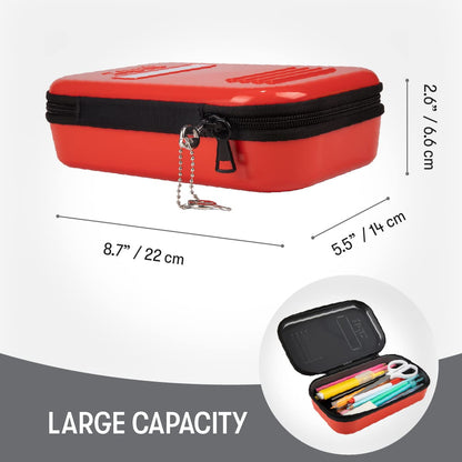 ZIPIT Cerradura Estuche para lápices para niños | Estuche de gran capacidad | Estuche escolar para niñas y niños (Roja)