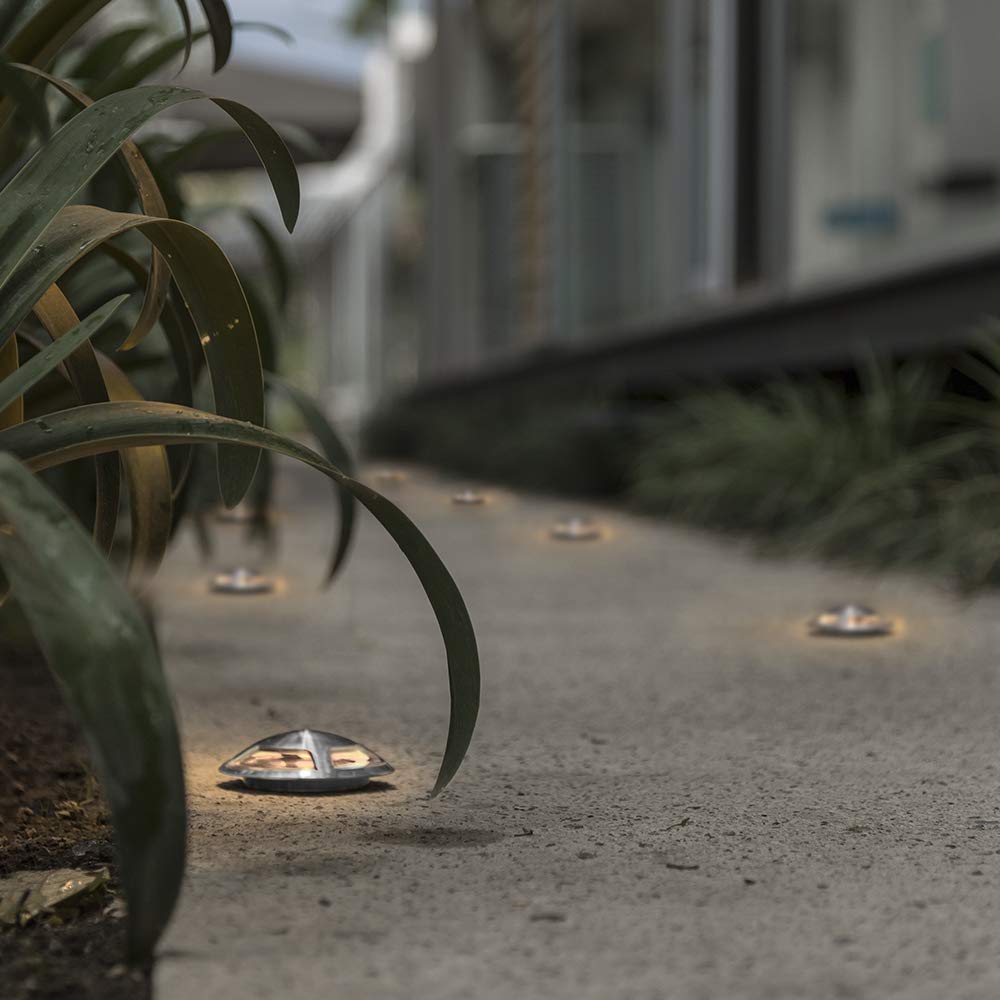 Tecnolite - Lámpara LED de exterior para empotrar, 3 W, Luz Suave Cálida, IP44