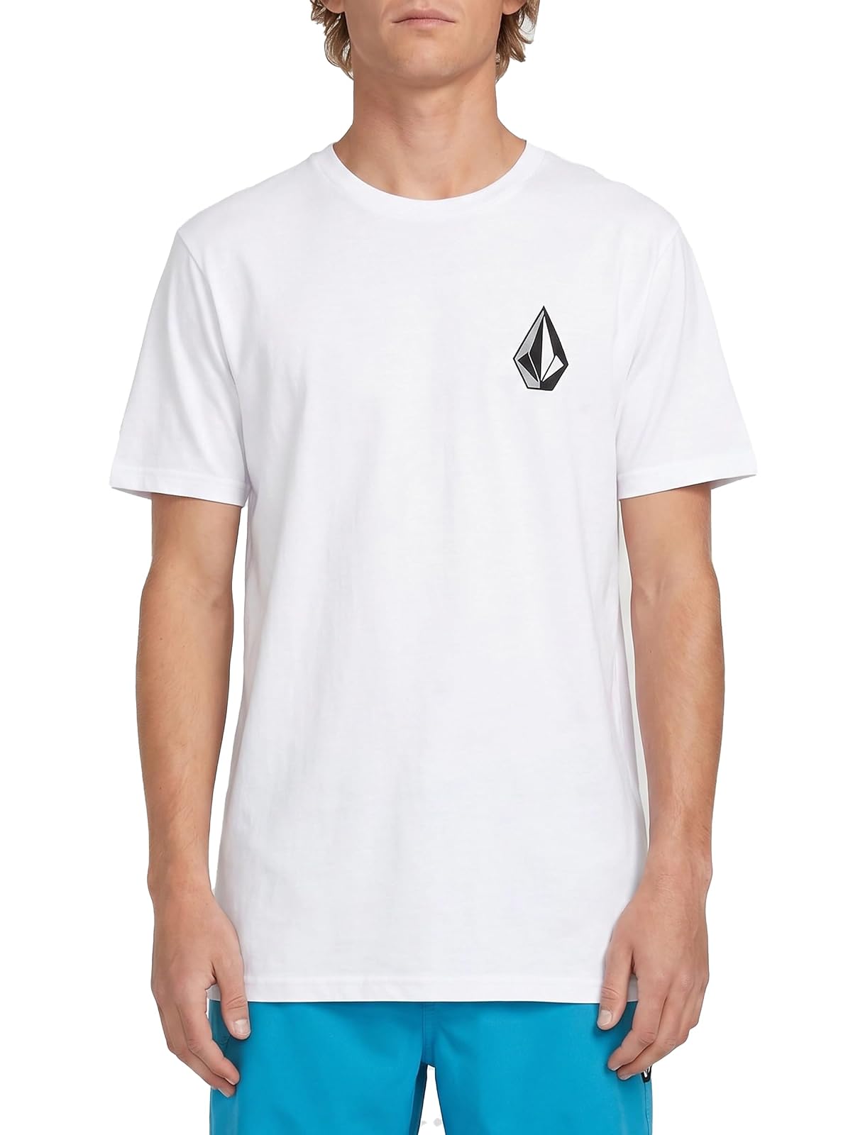 Volcom Playera de Manga Corta Blaquedout Camiseta para Hombre - Blanco - M