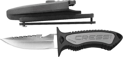 Cressi Versatile Diving Knife for Scuba, Snorkeling, Spearfishing | The Grip