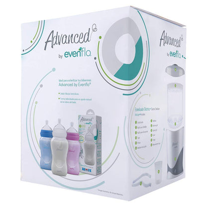 Advanced by Evenflo Esterilizador Eléctrico para biberones y accesorios, a base de vapor, MEX., 1 count, 1