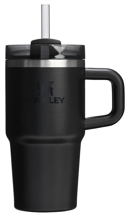 Stanley Quencher H2.0 Vaso con Asa y Popote, Tapa FlowState - 591.47 mililitros - Negro 2.0