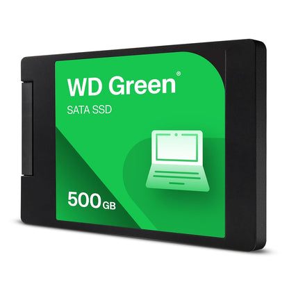 Western Digital WD Green SATA de 500 GB, hasta 545 MB/s, 2.5 Pulgadas/7 mm, garantía de 3Y, Unidad Interna de Estado sólido (SSD) (WDS500G5G0A-00CPT0)