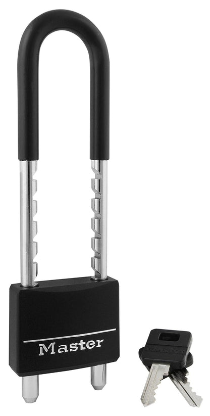 Master Lock Candado de aluminio con cubierta, 5.08 cm de ancho, negro, 527D
