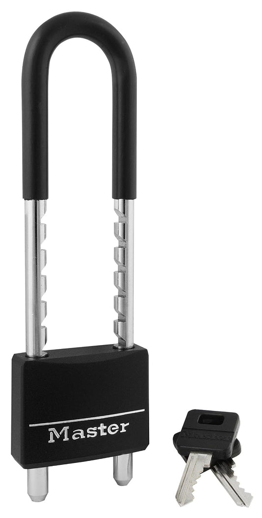Master Lock Candado de aluminio con cubierta, 5.08 cm de ancho, negro, 527D