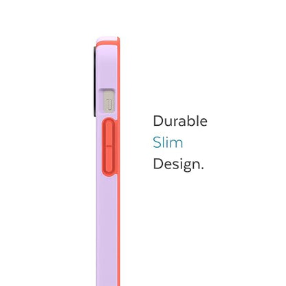 Speck - Funda para iPhone 15 Plus y 14 Plus, protección contra caídas, Resistente a los arañazos, Funda para iPhone MagSafe con Revestimiento Suave al Tacto, iPhone de 6.7 Pulgadas, Doble Capa,