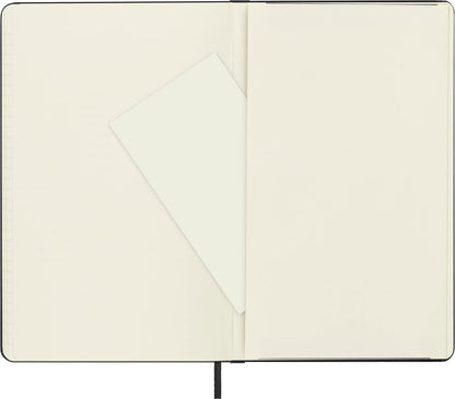 Moleskine Libreta Clásica Grande Negra de Hoja Rayada y Pasta Dura | Cuaderno grande de 5 x 21 cm con 240 páginas rayadas para diario, toma de notas, planificación y escritura diaria.