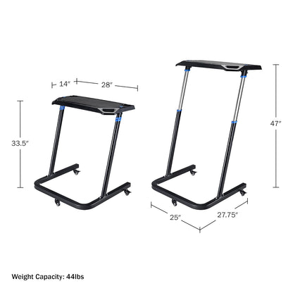 RAD Cycle Products - computadora de Entrenamiento de Bicicleta Ajustable para estación de Trabajo portátil