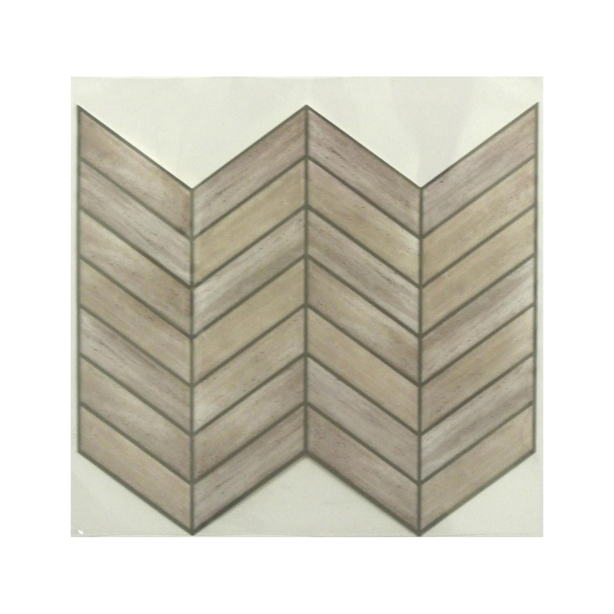 RoomMates StickTILES Chevron - Juego de 4 azulejos de madera envejecida