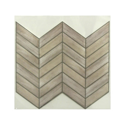 RoomMates StickTILES Chevron - Juego de 4 azulejos de madera envejecida