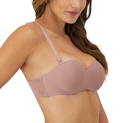 Hanes Hanes Ropa Interior Mujer Bra Strapless Copas Preformadas con Push Up Ligero Brassiere Sujetador Mujer