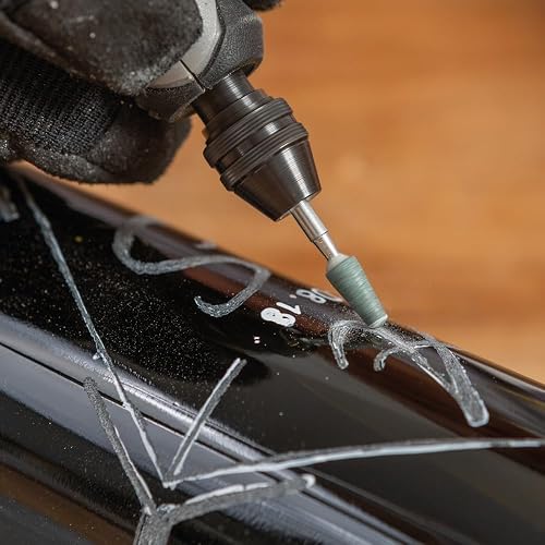 Dremel 729-01 Kit de accesorios para herramientas giratorias para tallar y grabar, incluye brocas de grabado y piedras de molienda, ideal para madera, metal y vidrio