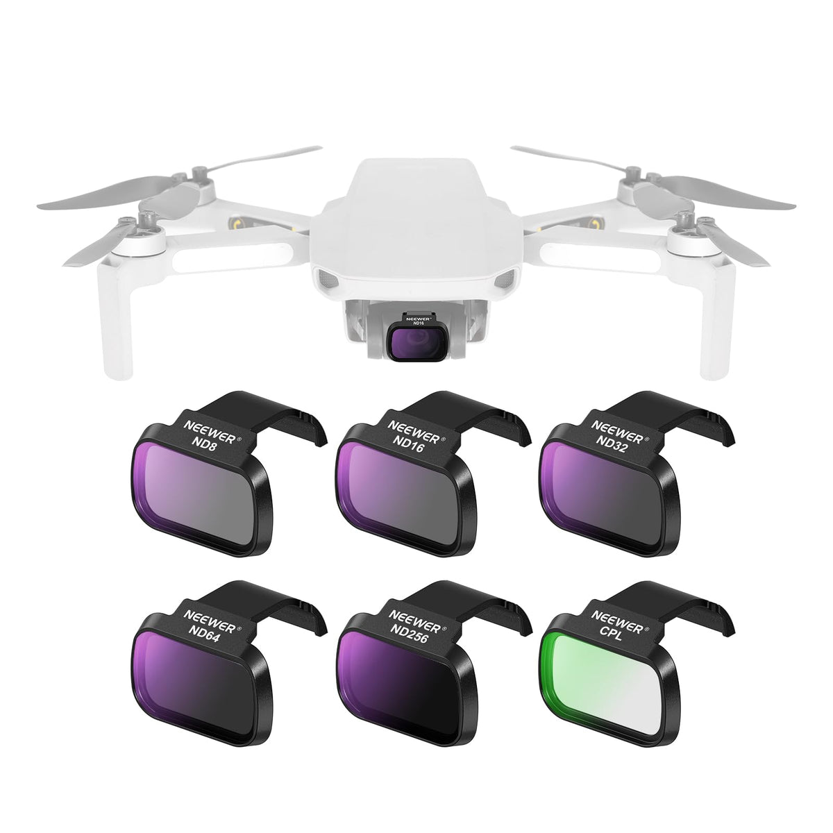 NEEWER Filtros para Drones DJI Mini ND CPL UV - Mini 4K - 6 Packs ND - CPL