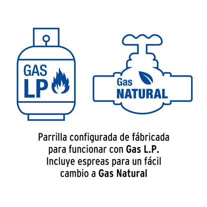 Foset Riviera PAE-915GA, Parrilla gas empotrable 90 cm 5 quemadores lateral inoxidable