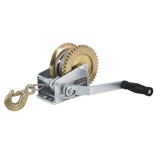 Truper MAW-27C, Malacate con manivela, 300 kg, con cable