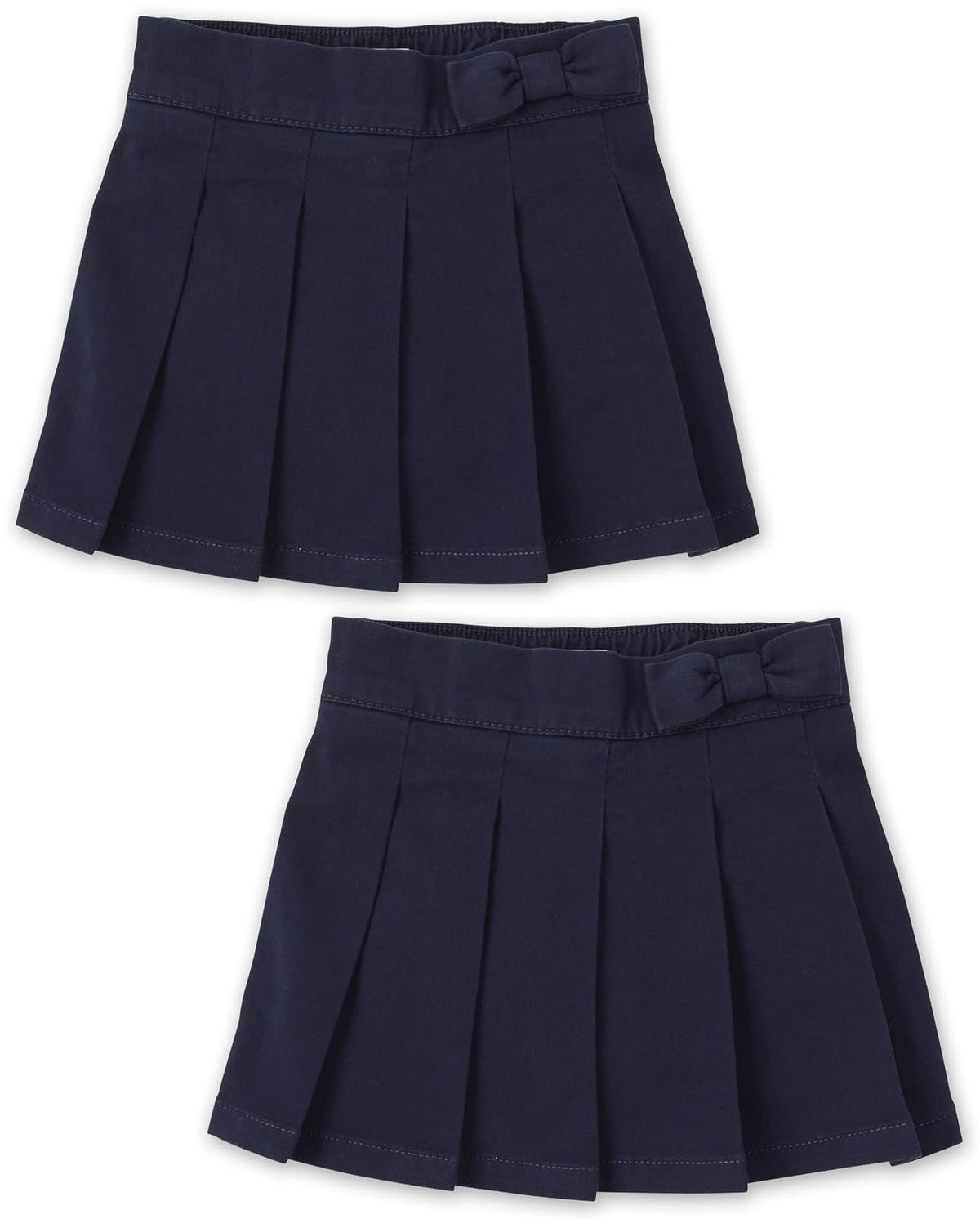 The Children's Place Faldón Plisado, Paquete de Dos Pantalones Cortos para Niñas