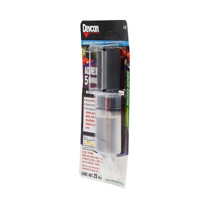 Devcon 5-28 Adhesivo Epoxico en Jeringa, Transparente, 5 Minutos, 25ml/0.84oz