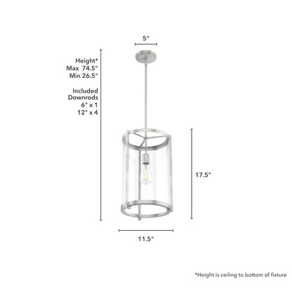 HUNTER, Candelabro Astwood 1 Luz 11 pulgadas