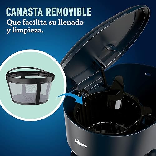 Cafetera de 12 tazas Oster® negra sistema de switch BVSTDCS12B013 | Sistema de switch, Negro, BVSTDCS12B013