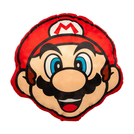 Franco Anime Juego de Cama Suave y acogedora Almohada Decorativa de Felpa, Talla única, Super Mario