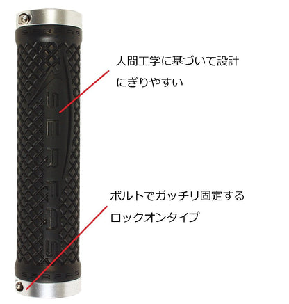 Serfas Connectors Diamond Plate Lock On, Black