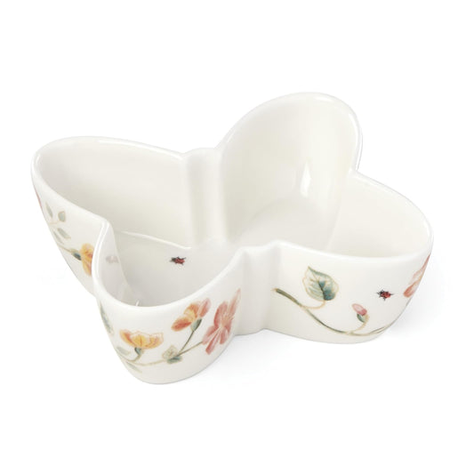 Lenox 885606 - tazón con forma de mariposa, color blanco