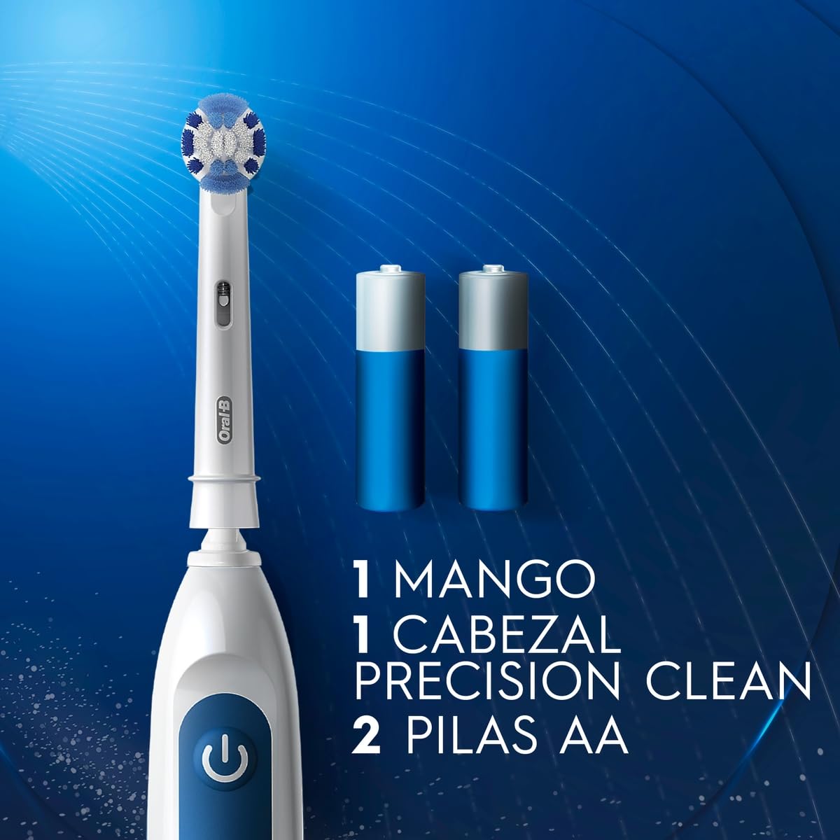 Oral B Cepillo Eléctrico Precision Clean Limpieza Profunda Remueve más Placa, 1 Unidad