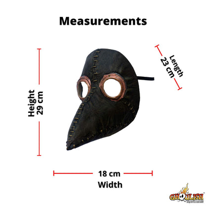 Ghoulish Productions Plague Doctor, Máscara de Látex deMédico de la Plaga Estilo Steampunk, Disfraz Apocaliptico de Cuervo de las Peste Negra Ideal para Fiestas de Disfraces y Halloween