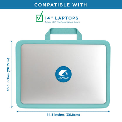 Lap - computadora con 2 Compartimentos, Aguamarina