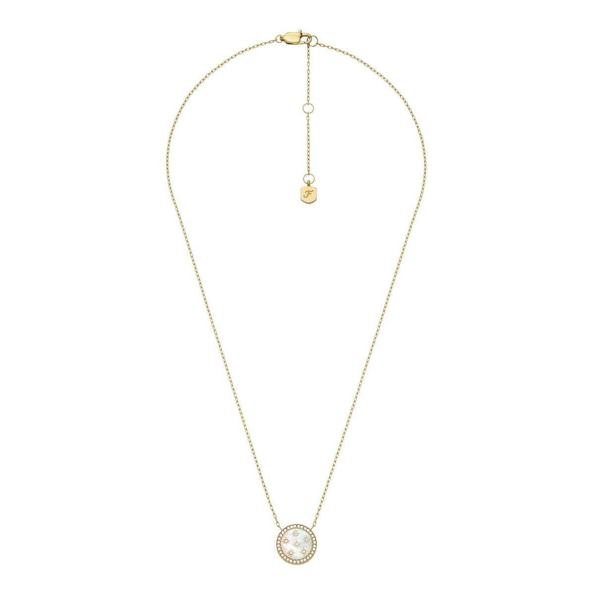 Fossil Collar jf04865710 classic mother of pearl de acero inoxidable en color dorado para dama