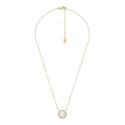 Fossil Collar jf04865710 classic mother of pearl de acero inoxidable en color dorado para dama