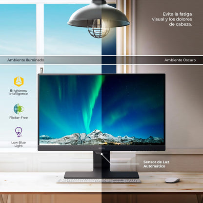BenQ - Monitor LED 21.5” Full HD 1080p ( GW2283 ) Eye-Care, Panel IPS, Tecnologías Intelligence y Flicker-free, Bisel Ultra Delgado, Sistema de Organización de Cables, HDMI x 2