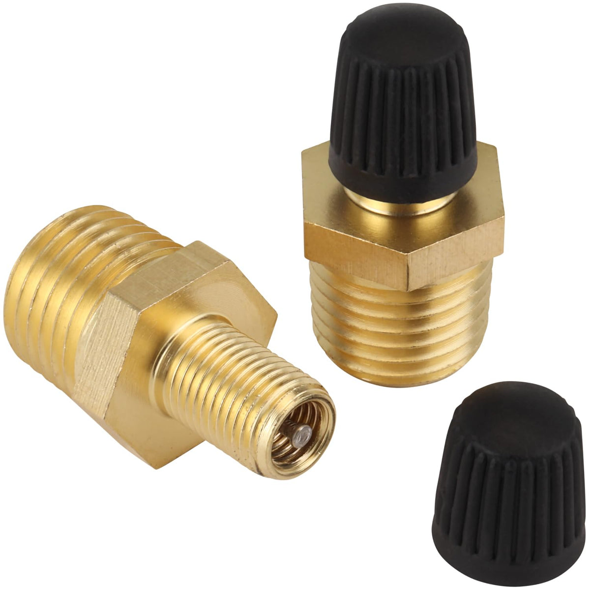 Milton 1/4" NPT válvula de tanque – Pack de 2 - Paquete con 2