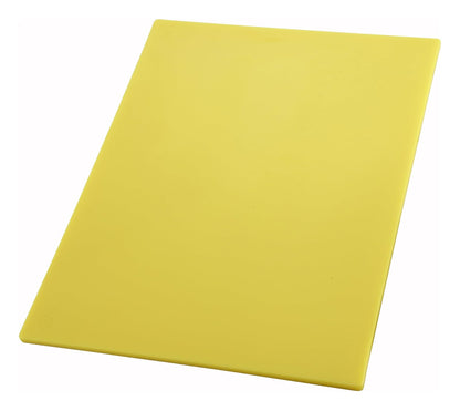 Winco Tabla de Cortar de Polietileno para Cocina Profesional - 45.7l x 30.5an cm - Amarillo