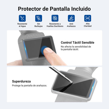 NEEWER Variable ND Filtro Compatible con dji Osmo Pocket 4/3 y Xtra Muse,Filtro Magnético Multicapa Densidad Neutra ND64-512 para Objetivo de Action CAM con Protector Pantalla y Estuche