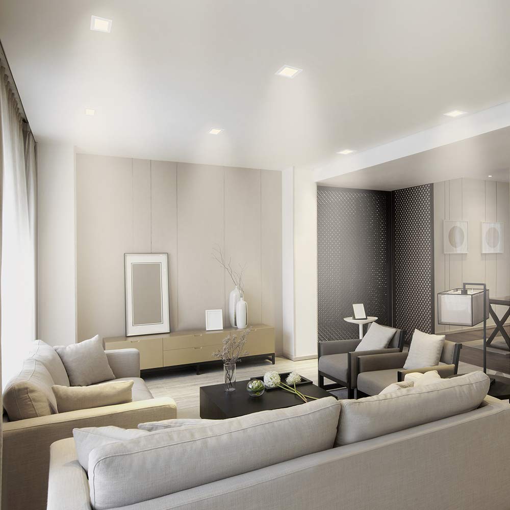 Construlita Lámpara Empotrado, 7 W, Luz Cálida 3 000 k, Color Blanco, Tecnolite, Downlight Empotrable