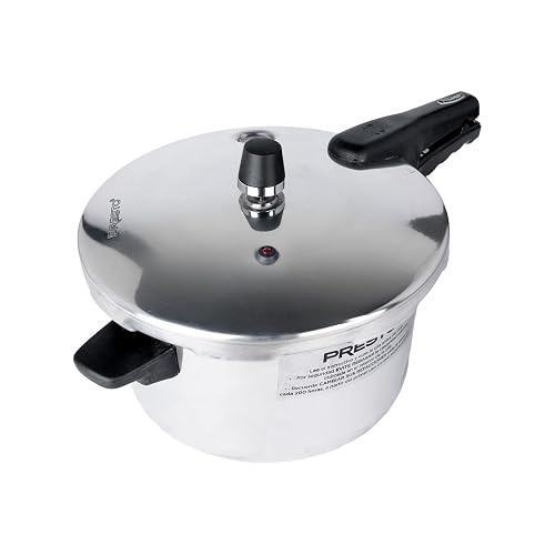 Presto | Olla Express de 6 Litros Aluminio con 7 Sistemas de Seguridad | Cuerpo y tapa de aluminio, Cocción rápida, Certificado NOM, Cocina saludable