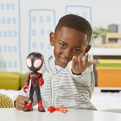 Marvel Hasbro Figura Miles Morales Spidey y Sus Amigos Articulada 22,5 cm