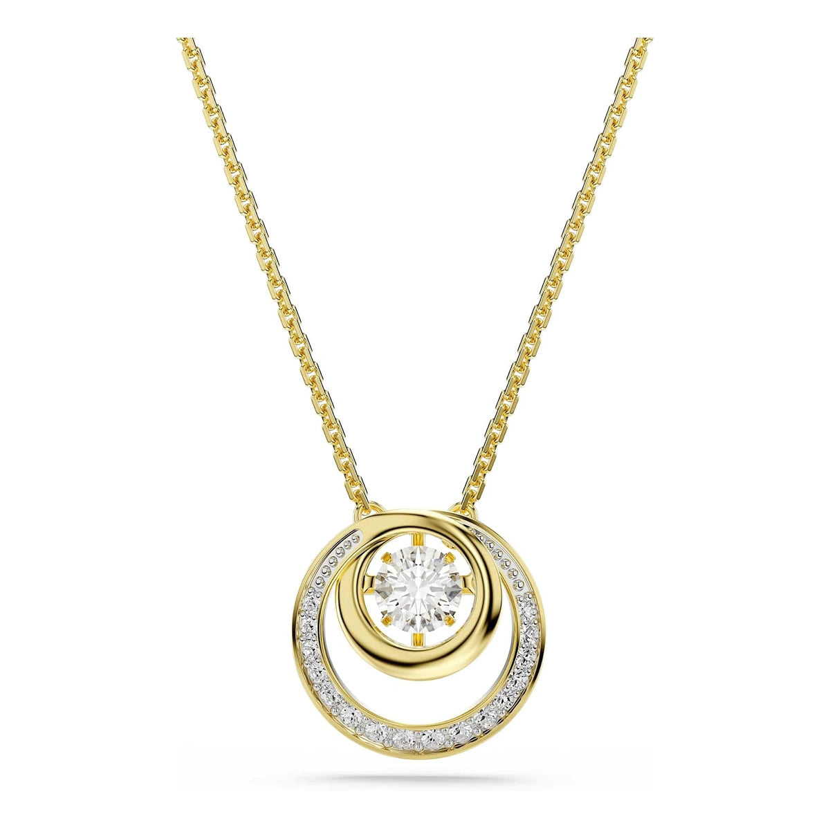 Swarovski Colección Hyperbola de corte redondo chapado en oro blanco