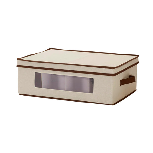Household Essentials 531 Mug and Tumbler Vision China Storage Box Chest, Natural