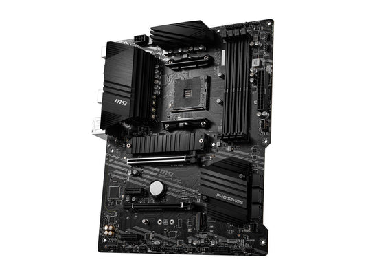 MSI B550-A Pro ProSeries Motherboard (AMD AM4, DDR4, PCIe 4.0, SATA 6Gb/s, M.2, USB 3.2 Gen 2, HDMI/DP, ATX)