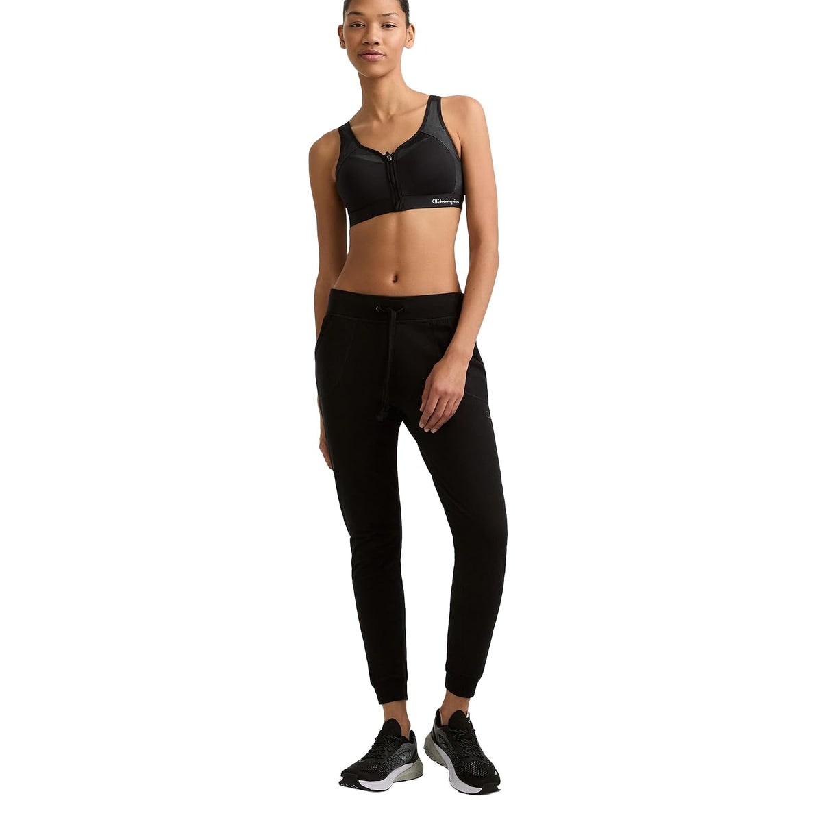 Champion Sports Bra, Motion Control Zip High-Impact Sports Bra, Wirefree Bra for Women Sujetador Deportivo Mujer