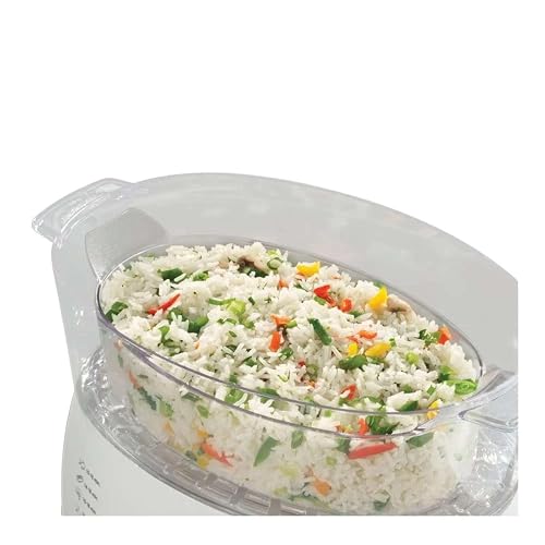 Oster® Vaporera de Alimentos, con 2 bandejas plegables, y Temporizador, Blanca
