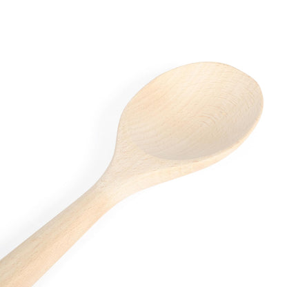 MARTHA STEWART | Cuchara de Madera de Haya Bainford 35.5 cm | Cuchara para Cocinar | Utensilio de Cocina de Madera Natural